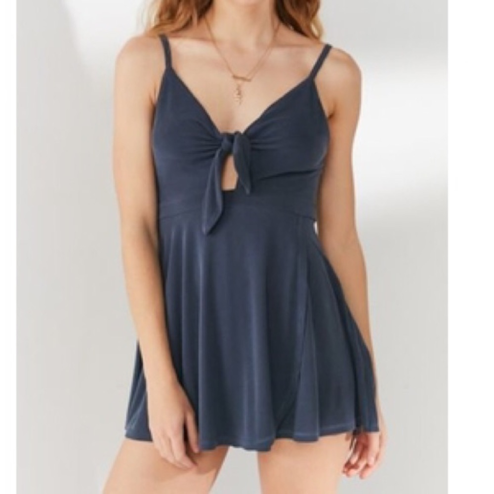 URBAN OUTFITTERS Navy Blue Romper